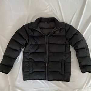 Boys Black North Face Puffer Coat, Large 14-16, Excellent condition